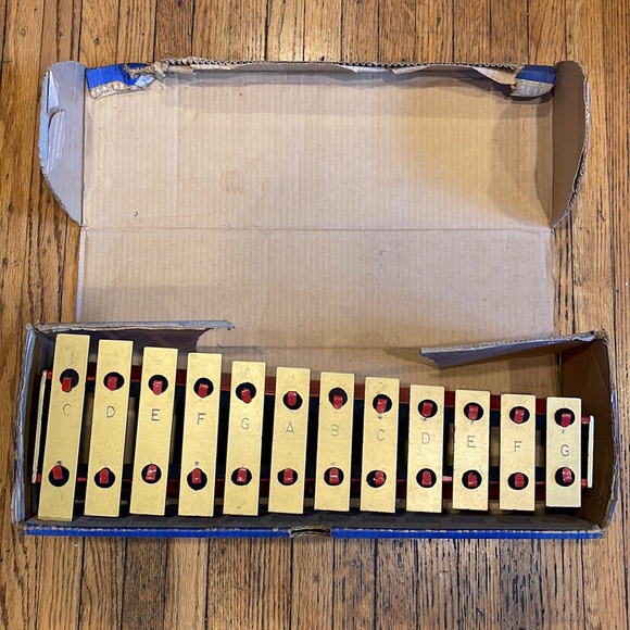 Rare Vintage 12 Xylophone Tudor Tru Tone from 1950s with original box and mallet - Picture 5 of 5